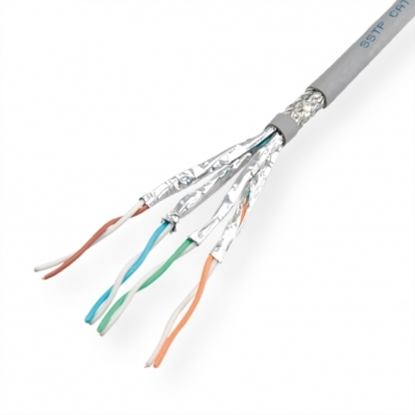 Attēls no VALUE S/FTP-(PiMF) Cable Cat.6 (Class E), Solid Wire, grey, 300 m