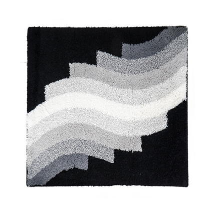 Picture of Vannas istabas paklājs Streak  55x50 cm, melns, akrils
