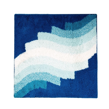 Attēls no Vannas istabas paklājs Streak  55x50 cm, zils, akrils