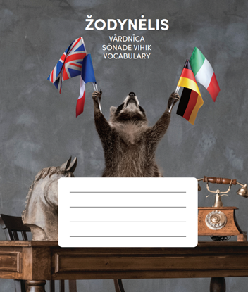 Изображение Vārdnīca 32 lapas, 75 gsm, vāks 200 gsm, 165x200 līniju