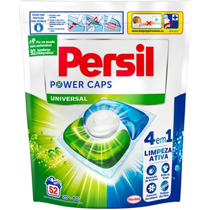 Изображение Veļas mazg.kapsulas Persil Power universal 52gab.