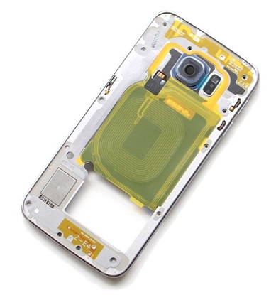 Изображение Vidējais vāciņš / šasija priekš Samsung Galaxy S6 Edge SM-G925F Gold (oriģināls)