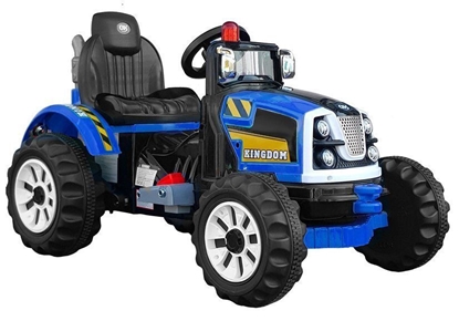 Picture of Vienvietis vaikiškas elektrinis traktorius "Kingdom", mėlynas