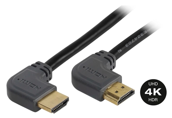 Picture of Vivanco cable HDMI - HDMI 3m angeled (47107)