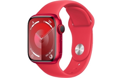 Изображение Watch Series 9 GPS + Cellular, 41mm Koperta z aluminium z edycji (PRODUCT)RED z paskiem sportowym z edycji (PRODUCT)RED - M/L