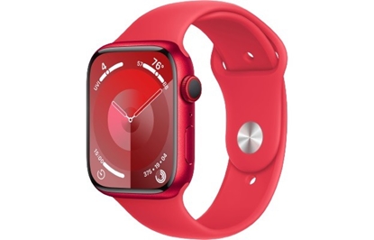 Attēls no Watch Series 9 GPS + Cellular, 45mm Koperta z aluminium z edycji (PRODUCT)RED z paskiem sportowym z edycji (PRODUCT)RED - M/L