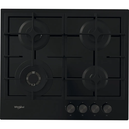 Picture of Whirlpool AKT 6455/NB1 hob Black Built-in Gas 4 zone(s)