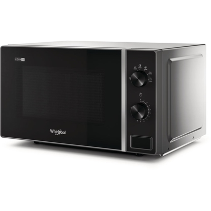 Picture of Whirlpool MWP 101 SB microwave Countertop Solo microwave 20 L 700 W Black, Silver