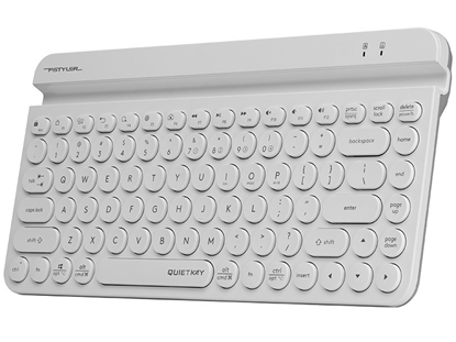 Attēls no Wireless keyboard A4tech FSTYLER FBK30 White 2.4GHz+BT (Silent) A4TKLA47187