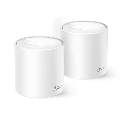 Изображение Wireless Router|TP-LINK|Wireless Router|1500 Mbps|Mesh|Wi-Fi 6|1x10/100/1000M|1x2.5GbE|DHCP|DECOX10(2-PACK)