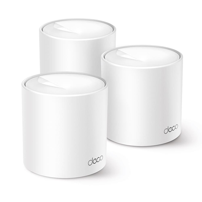 Изображение Wireless Router|TP-LINK|Wireless Router|1500 Mbps|Mesh|Wi-Fi 6|1x10/100/1000M|1x2.5GbE|DHCP|DECOX10(3-PACK)