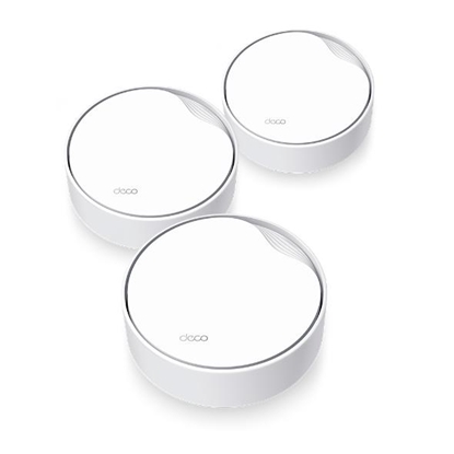 Picture of Wireless Router|TP-LINK|Wireless Router|3-pack|3000 Mbps|Mesh|Wi-Fi 6|1x10/100/1000M|1x2.5GbE|DHCP|DECOX50-POE(3-PACK)
