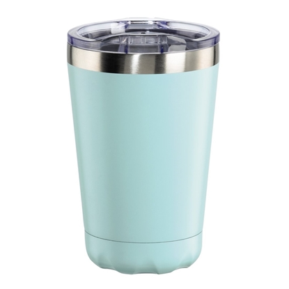 Picture of Xavax Thermal Mug, 270 ml, Insulated Mug To Go with Drinks Opening, pastel blue