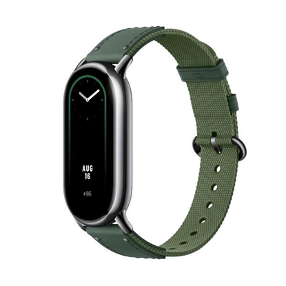 Picture of Xiaomi | Smart Band 8 Braided Strap | Green | Green | Strap material:  Nylon + leather | Adjustable length: 140-210mm