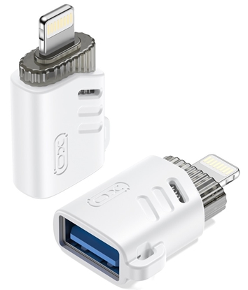 Изображение XO adapter USB-Lightning OTG, white (NB256A)
