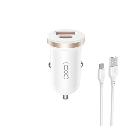 Picture of XO CC56 PD Car charger 30W + microUSB cable