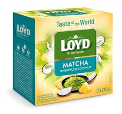 Attēls no Zaļā tēja LOYD Matcha ar ananasu un kokosriekstu g. 20gb. x 1.5g