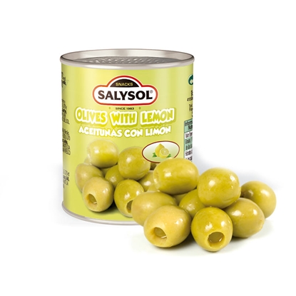 Изображение Zaļās olīvas pildītas ar citronu SALYSOL, 120g/50g