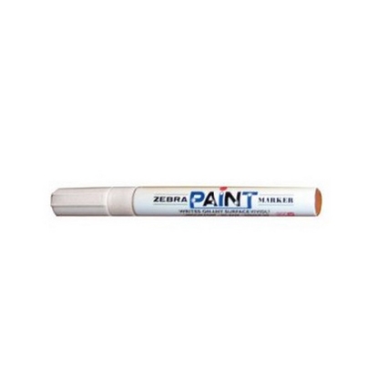 Attēls no Noturīgais marķieris ZEBRA PAINT MARKER balts, 3.0 mm