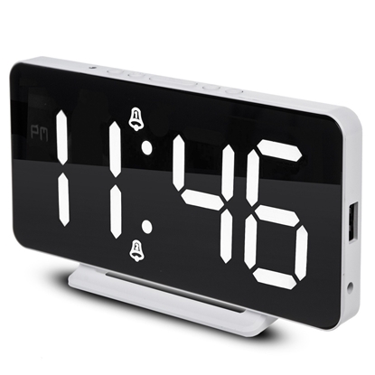 Изображение Zegar z alarmem i funkcją termometru GB383 Biały 