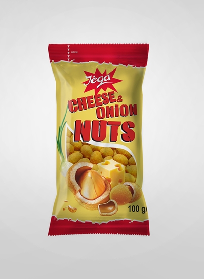 Picture of Zemesrieksti Jėga kraukšķīgā apvalkā ar siera un sīpolu garšu, 100g