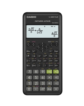 Изображение Zinātnisks kalkulators CASIO FX-82ES PLUS II, 77 x 162 x 14 mm