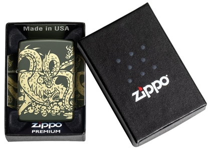Picture of Zippo Lighter 48907 Dragon Design