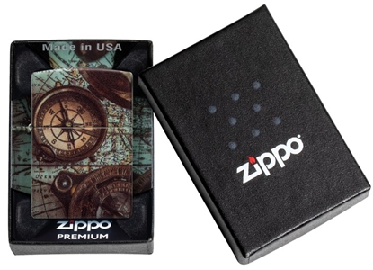 Picture of Zippo Lighter 49916 Compass Design