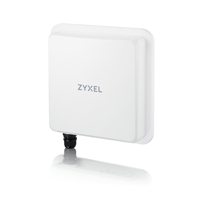 Attēls no Zyxel FWA710 wireless router Multi-Gigabit Ethernet Dual-band (2.4 GHz / 5 GHz) 5G White