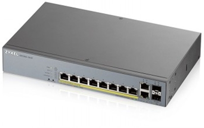 Picture of ZYXEL GS1350-12HP, 12 PORT MANAGED CCTV POE SWITCH, LONG RANGE, 130W (1 YEAR NCC PRO PACK LICENSE BUNDLED)