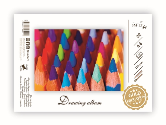 Picture of Zīmēšanas albums SMLT, A4, 120g/m2, 30 loksnes