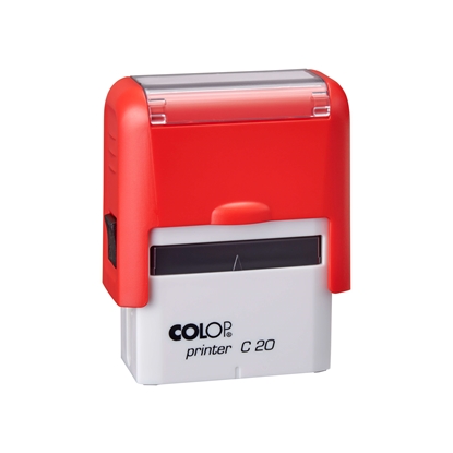 Изображение Zīmogs COLOP Printer C20 sarkans korpuss, zils spilventiņš