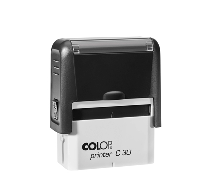 Изображение Zīmogs COLOP Printer C30, melns korpuss, bez krāsas spilventiņš