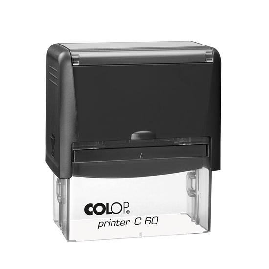 Изображение Zīmogs COLOP Printer C60, melns korpuss, zils spilventiņš