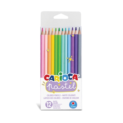 Picture of Zīmuļu komplekts CARIOCA Pastel, 12 dažādas pasteļķrāsas