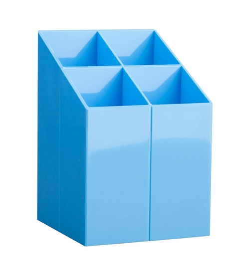 Picture of Zīmuļu turētājs ICO, 4 nodalījumi, gaiši zils