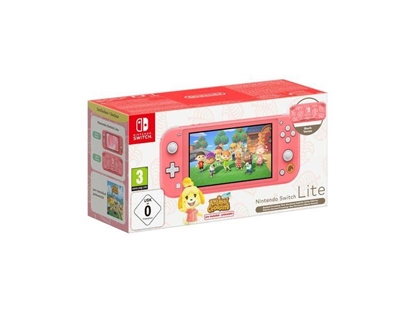 Изображение Žaidimų konsolė Nintendo Switch Lite Coral inc Animal Crossing