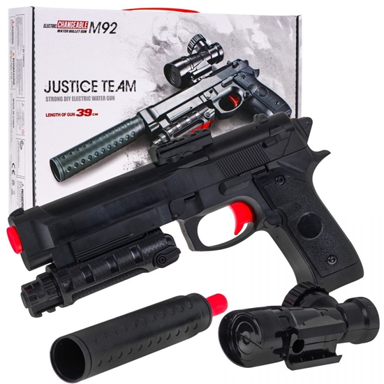 Picture of Žaislinis ginklas su priedais - Justice Team