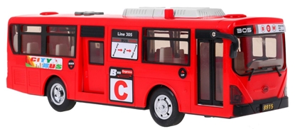 Изображение Žaislinis mokyklinis autobusas Gimbus, raudonas