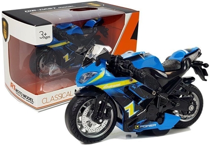 Изображение Žaislinis motociklas "Classic Motto", mėlynas