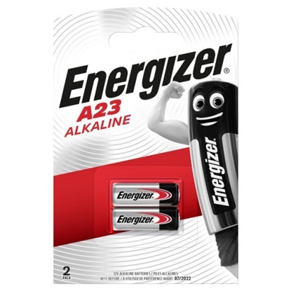 Attēls no 23A baterijas 12V Energizer Alkaline MN21/LR23A iepakojumā 2 gb.