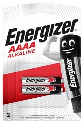 Изображение 25A/AAAA baterija 1.5V Energizer Alkaline MN2500 iepakojumā 2 gb.