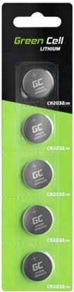 Attēls no 5x Lithium Green Cell CR2032 3V 220mAh baterijas