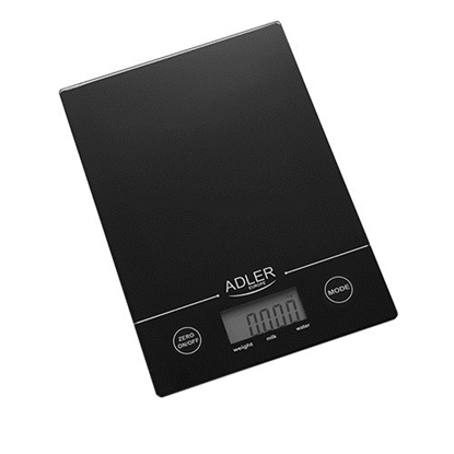 Изображение Adler AD 3138 b Mechanical kitchen scale Black Countertop Rectangle