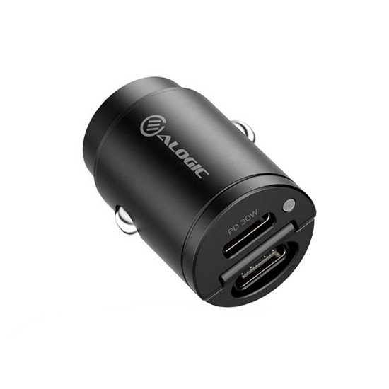 Picture of ALOGIC Rapid Power 30W Mini Car Charger 2xUSB-C