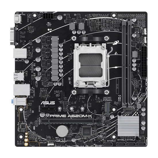 Изображение ASUS PRIME A620M-K AMD A620 Socket AM5 micro ATX