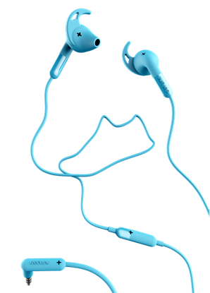 Picture of Ausinės DeFunc +  SPORT, į ausis, mėlynos