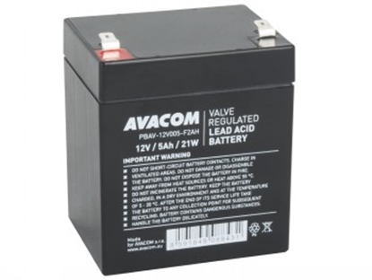 Attēls no Avacom Avacom baterie HighRate, 12V, 5Ah, PBAV-12V005-F2AH