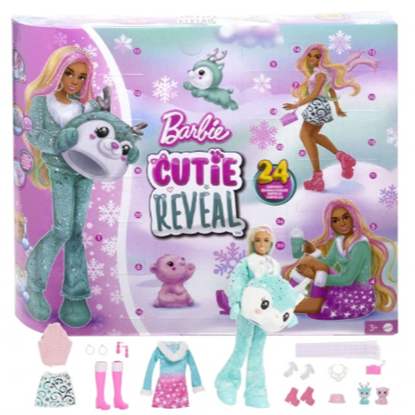 Изображение Barbie HJX76 Cutie Reveal Advent Calendar