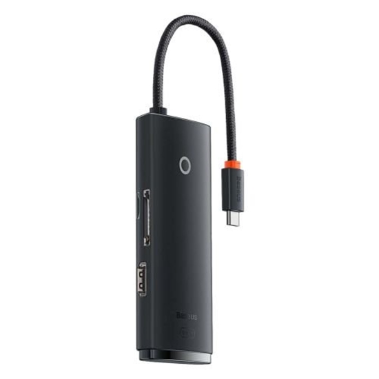 Picture of Baseus WKQX050001 HUB Lite Series 5in1 Multifunctional / Type-C to 2x USB 3.0 / Type-C / HDMI 1.4 / SD/TF